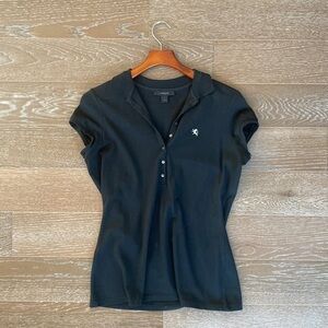 Express Cotton Polo Top | Black | L